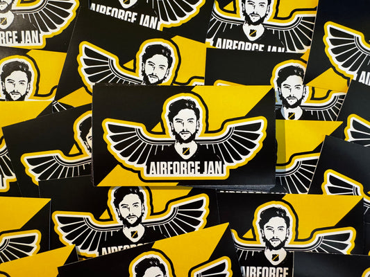 Airforce Jan is terug, en zijn sticker ook