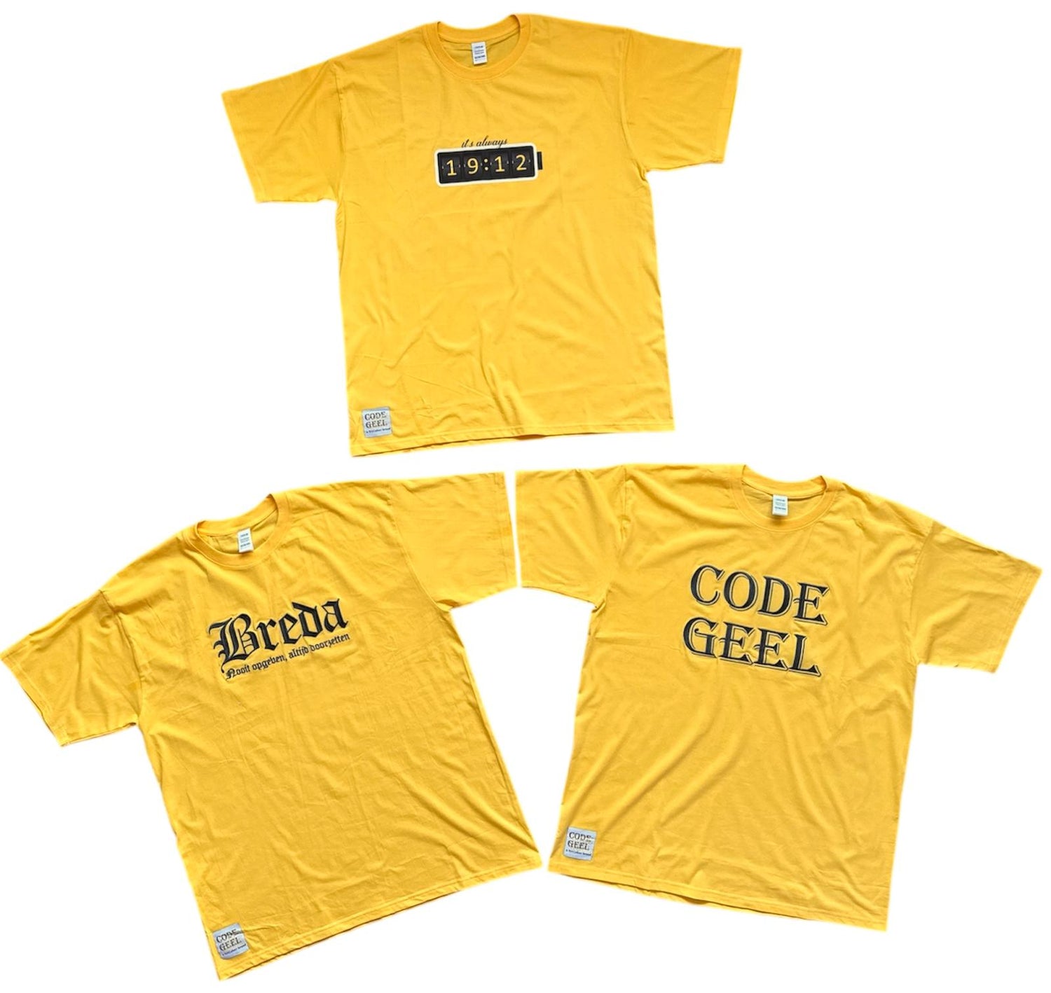 Code Geel Shirts
